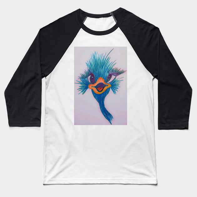 Friendly birb 4 Baseball T-Shirt by FlossOrFi